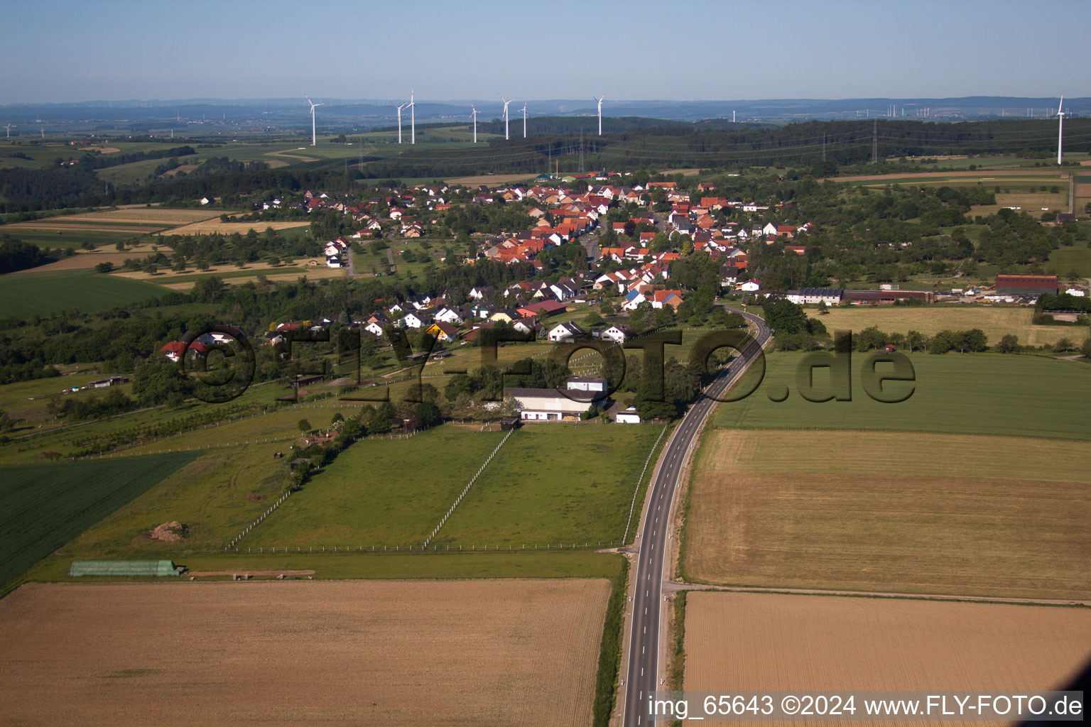 District Langenthal in Trendelburg in the state Hesse, Germany