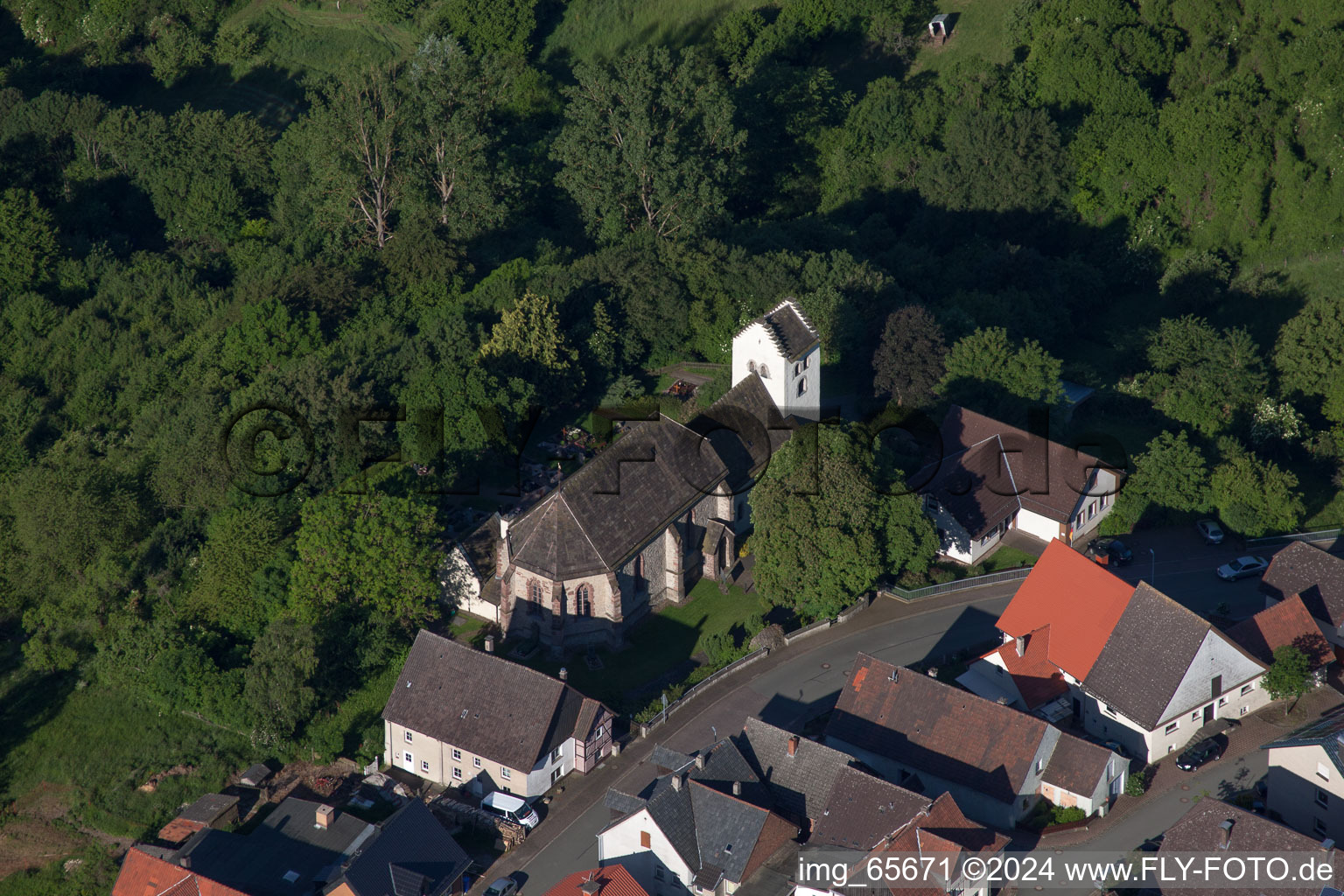 Jakobsberg in the state North Rhine-Westphalia, Germany from above