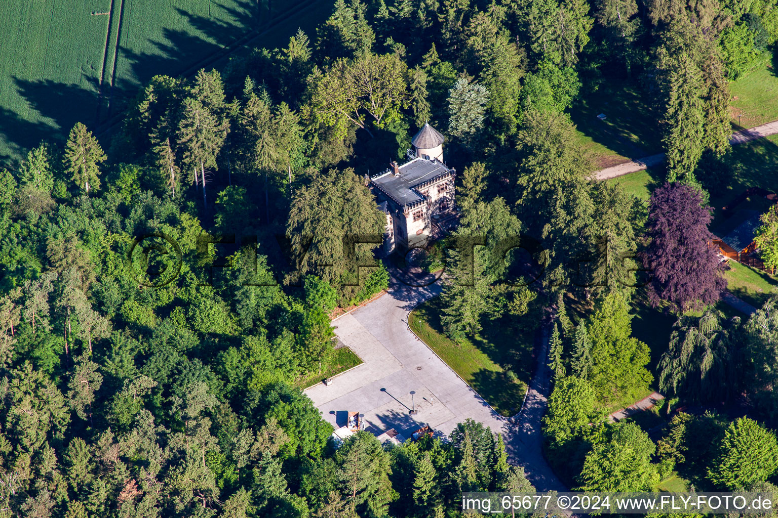 Aerial photograpy of Drenke in the state North Rhine-Westphalia, Germany