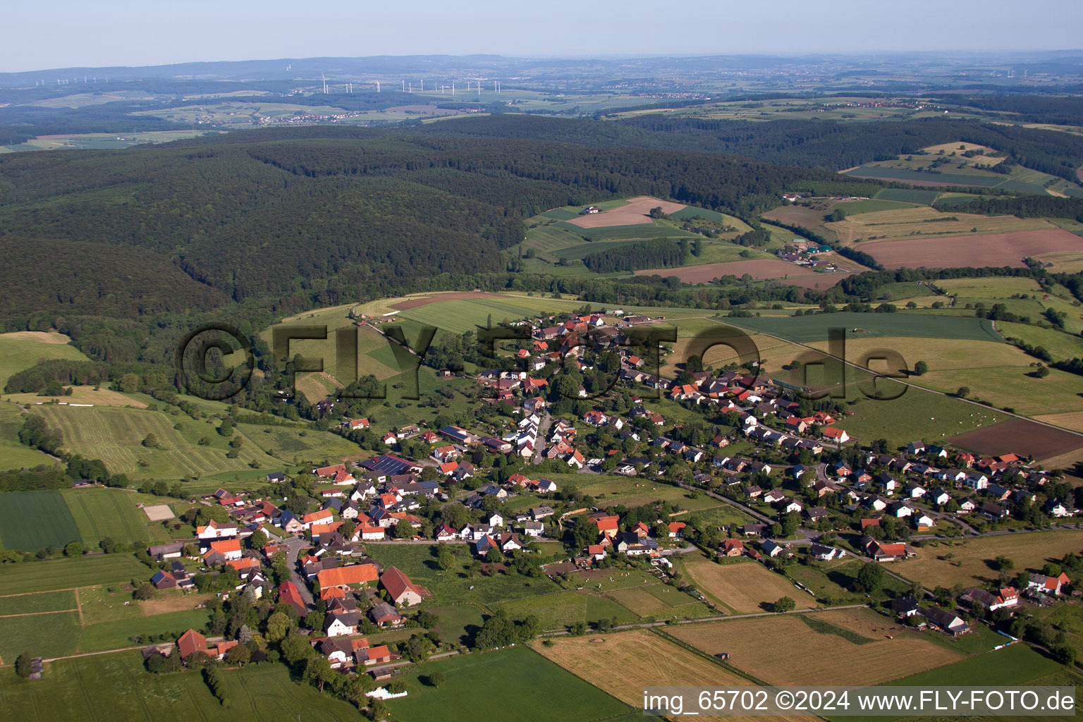 Village view of Bosseborn in the state North Rhine-Westphalia