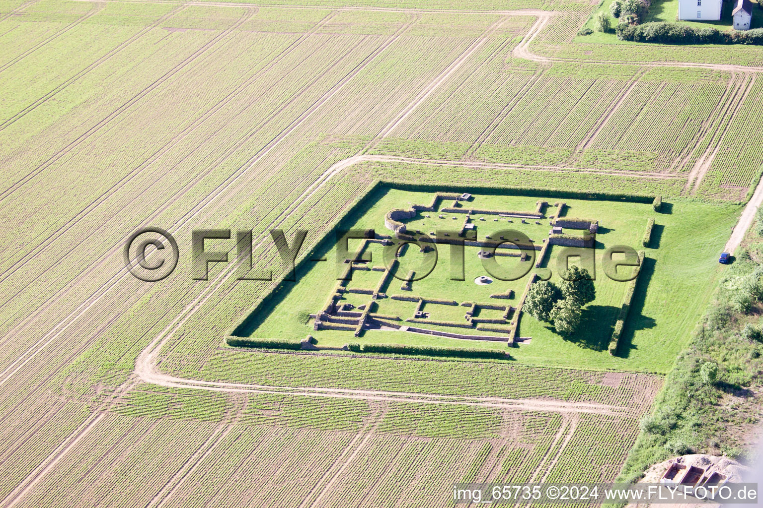 Remains of the former monastery Corvey in Hoexter in the state North Rhine-Westphalia