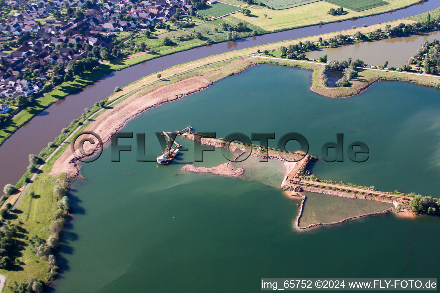 Höxter in the state North Rhine-Westphalia, Germany seen from a drone