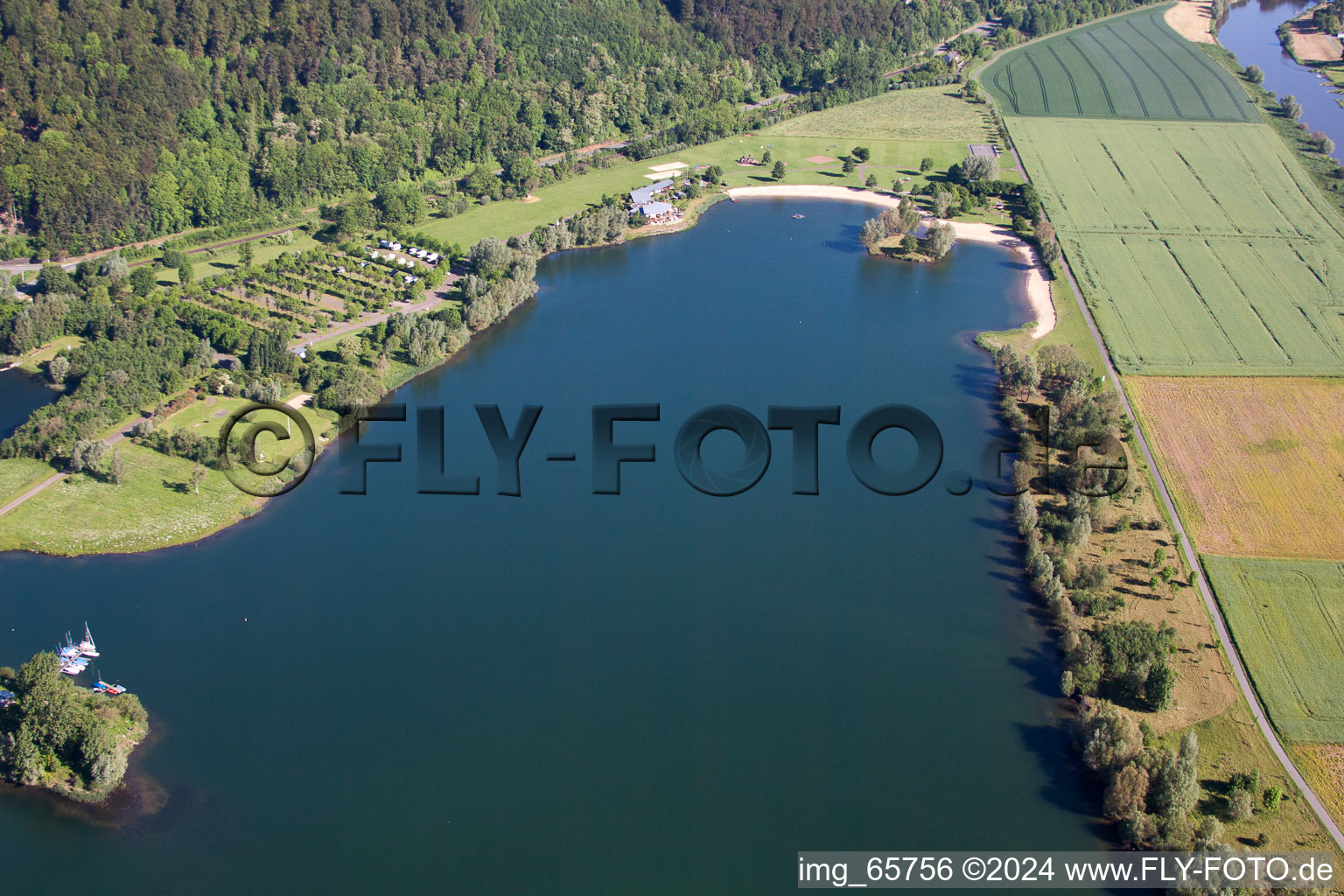 Beach resort in Höxter in the state North Rhine-Westphalia, Germany