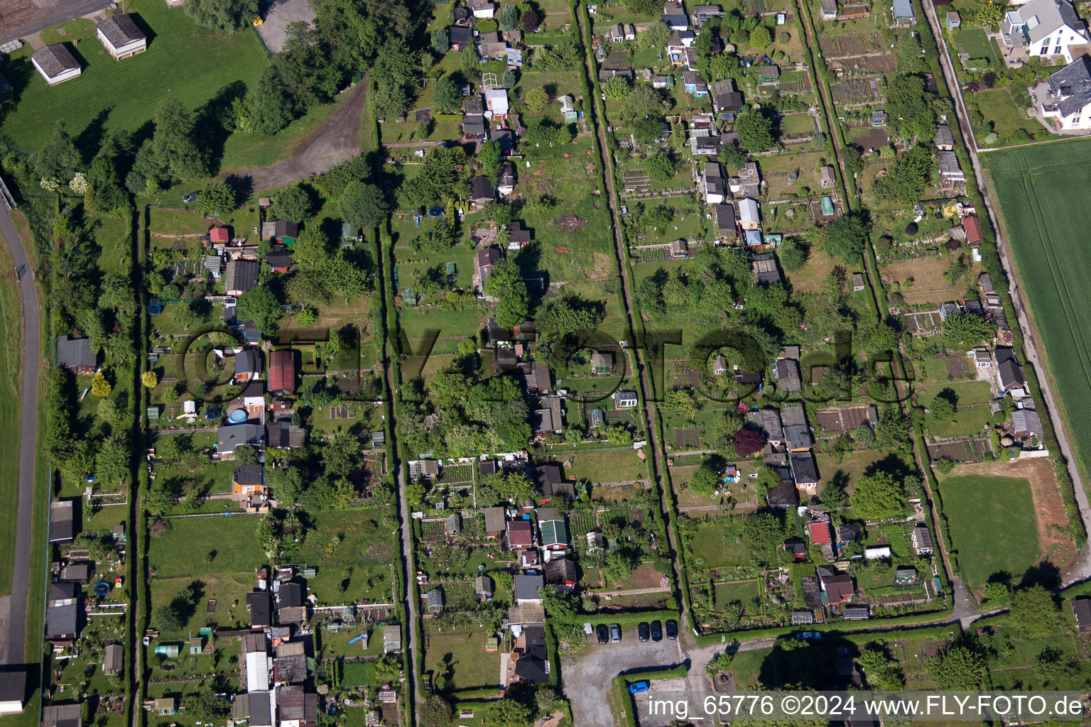 Höxter in the state North Rhine-Westphalia, Germany seen from a drone