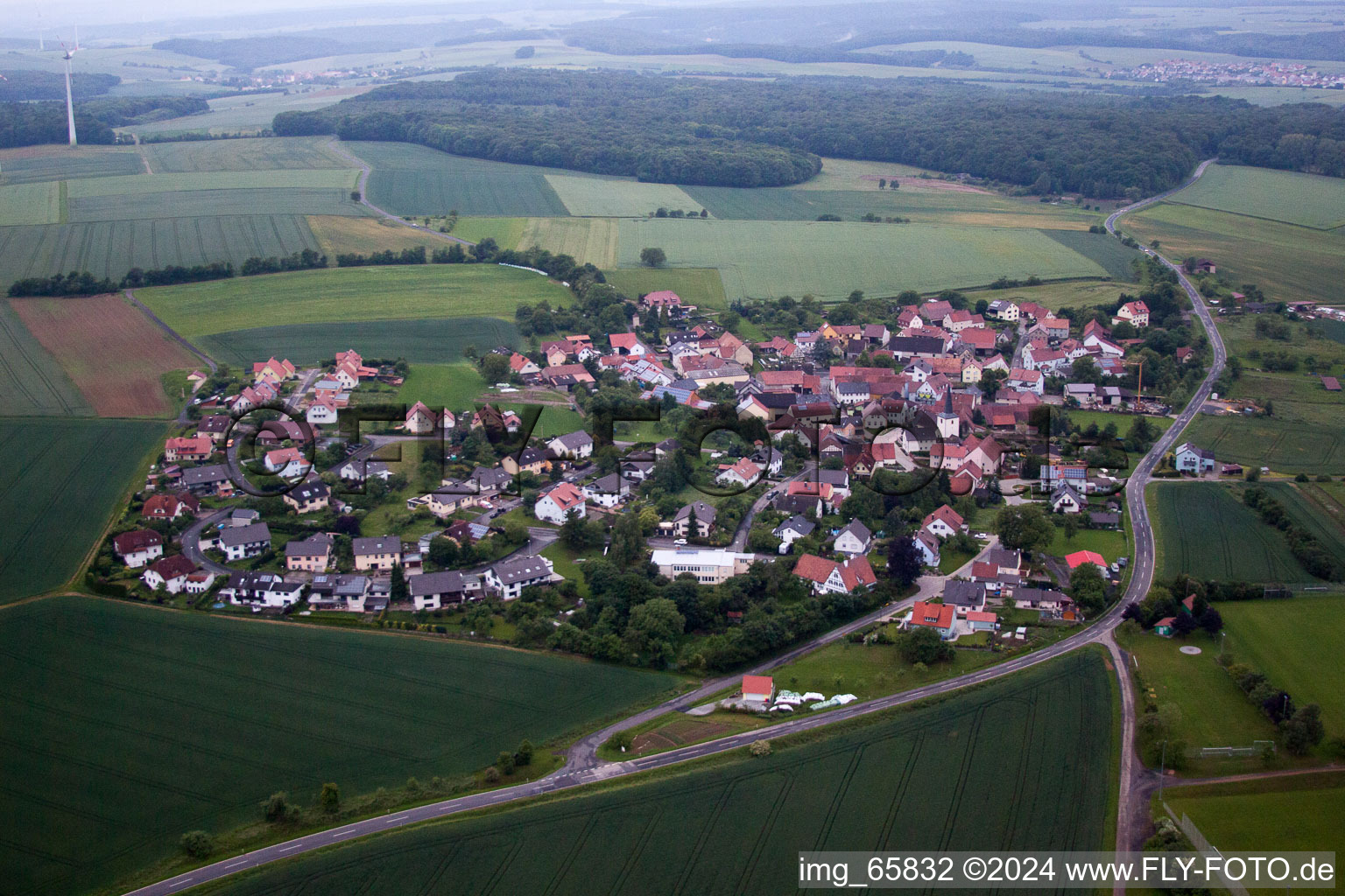 Village view of Buch in the state Bavaria
