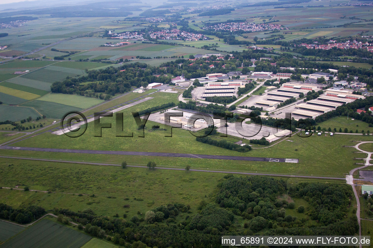 Schweinfurt Geldersheim, former US airfield in Geldersheim in the state Bavaria, Germany