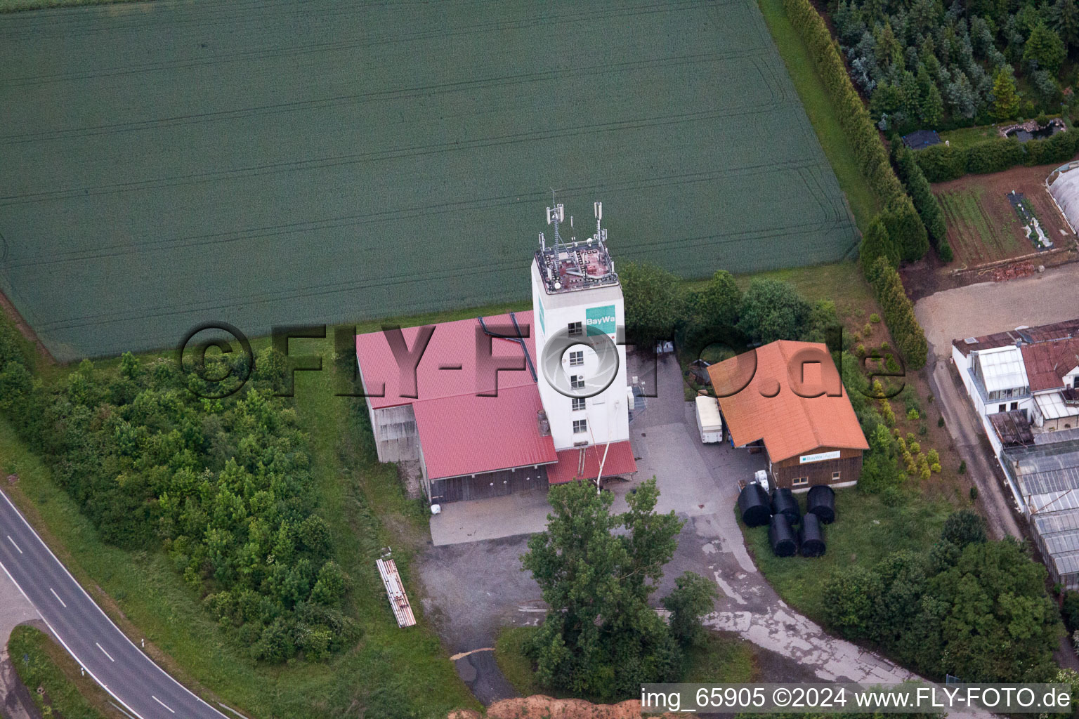 Aerial photograpy of Schweinfurt Oberwerrn in Oberwerrn in the state Bavaria, Germany