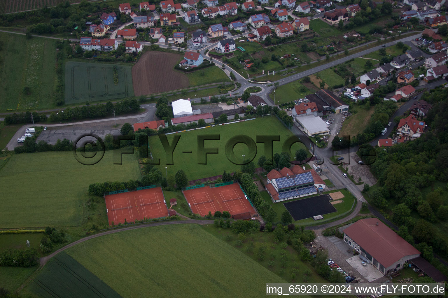 Ramsthal in the state Bavaria, Germany out of the air