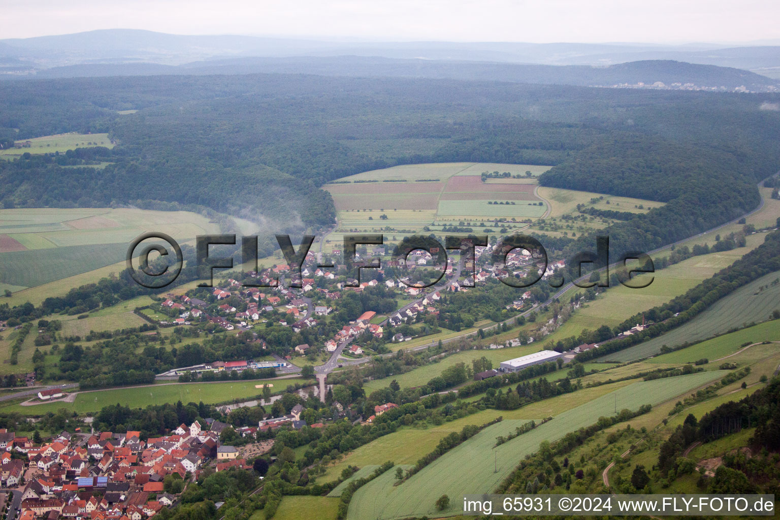 Euerdorf in the state Bavaria, Germany