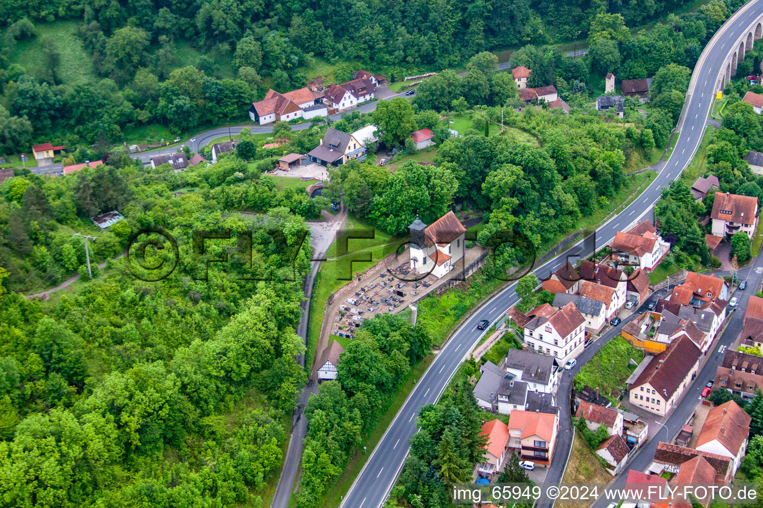 District Trimberg in Elfershausen in the state Bavaria, Germany