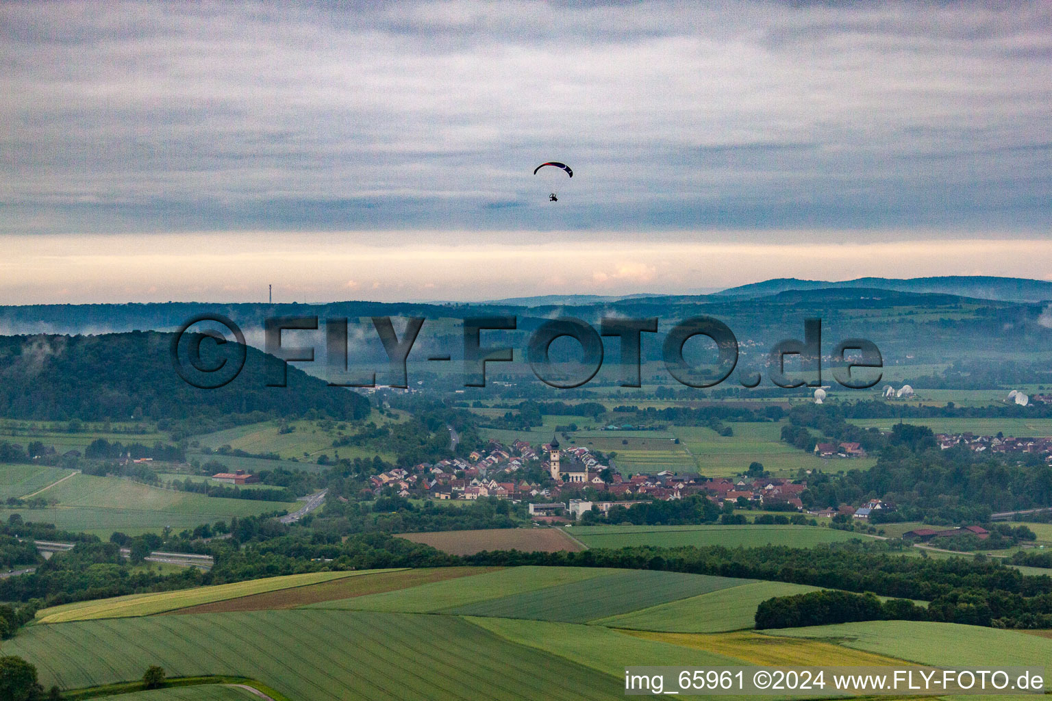 On the Franconian Saale already belongs to the Rhön in the district Trimberg in Elfershausen in the state Bavaria, Germany