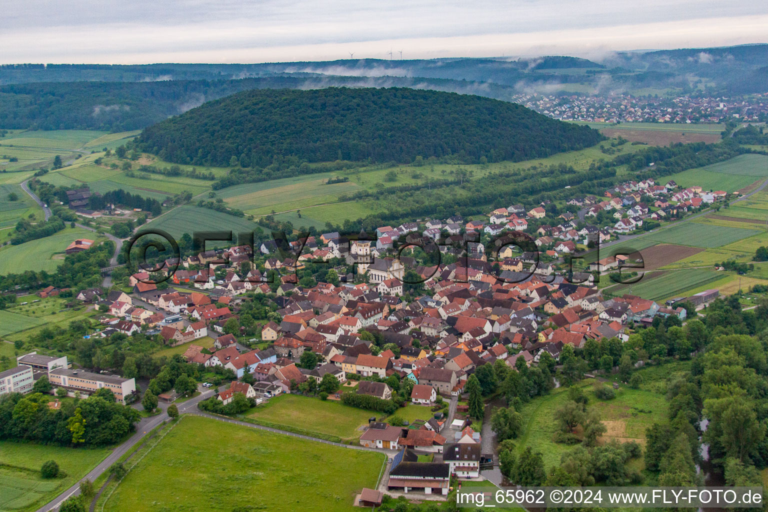 District Langendorf in Elfershausen in the state Bavaria, Germany