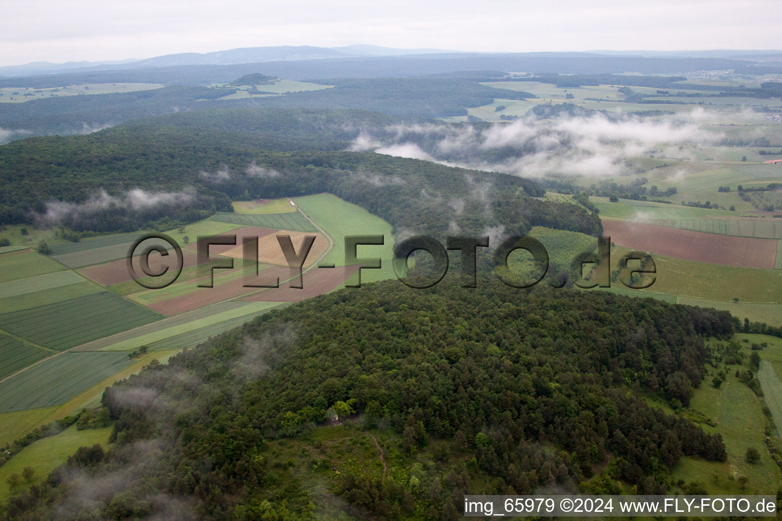 7 Brothers Nature Reserve in the district Diebach in Hammelburg in the state Bavaria, Germany