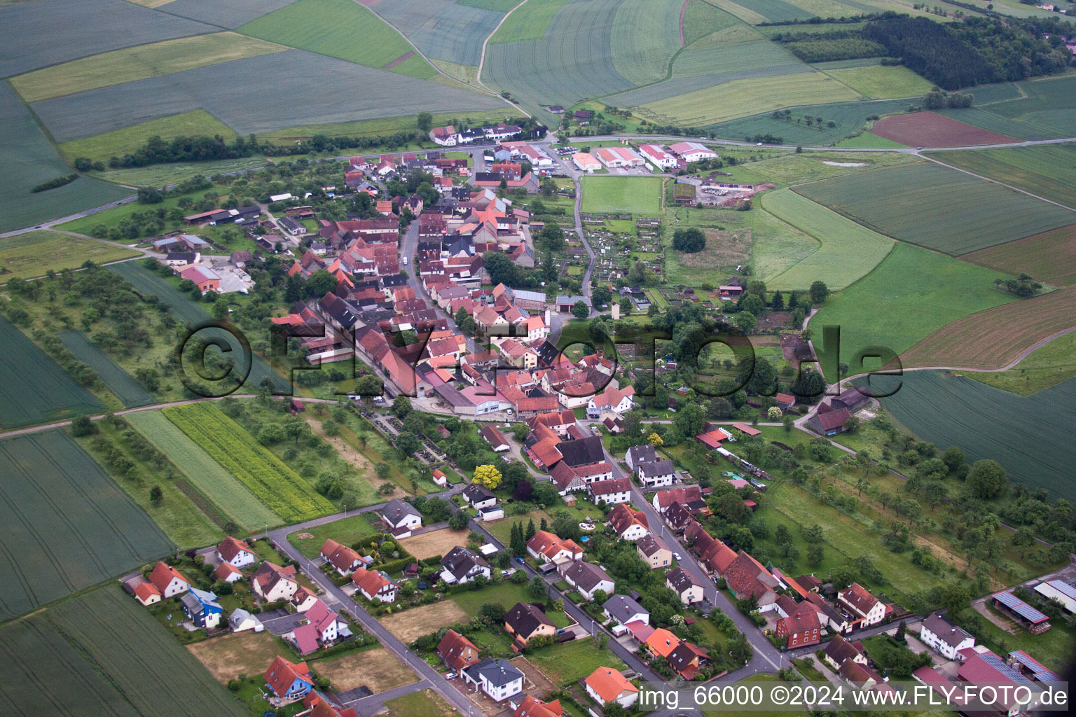 District Weyersfeld in Karsbach in the state Bavaria, Germany