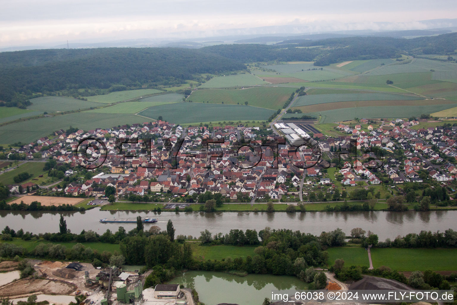 Karlburg in the state Bavaria, Germany