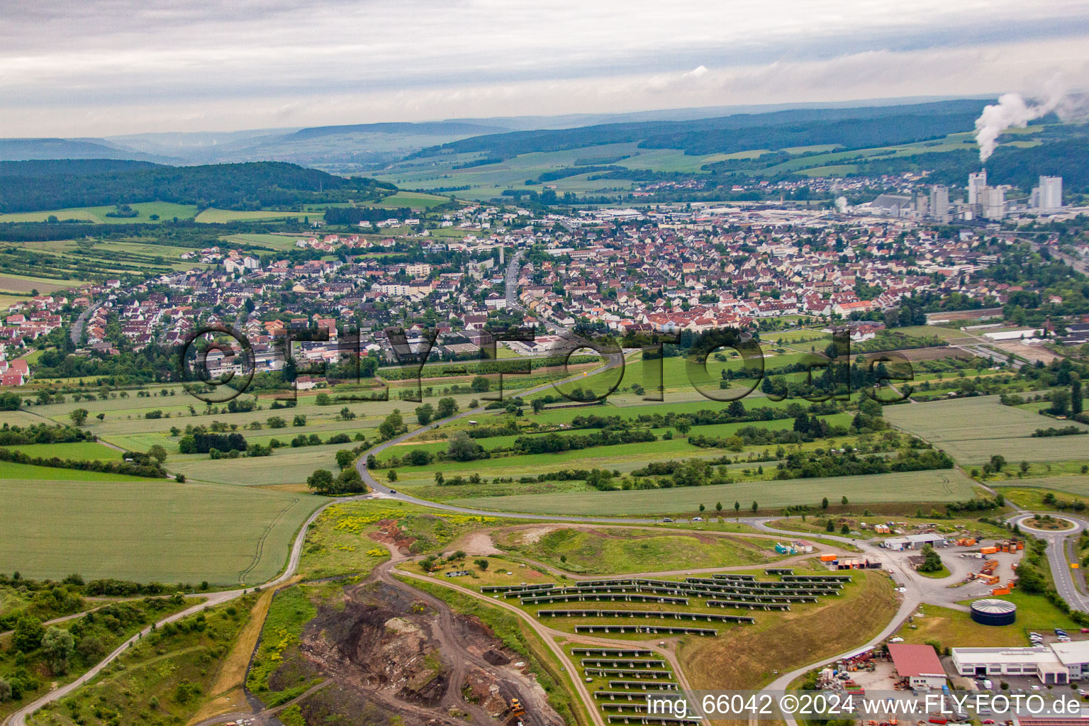 Karlstadt in Karlstadt am Main in the state Bavaria, Germany out of the air