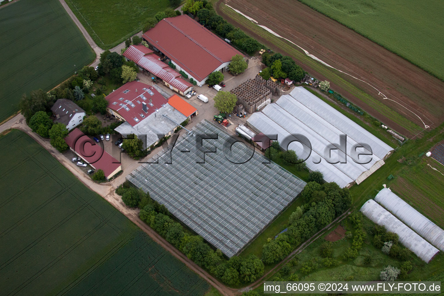 Aerial photograpy of Arnstein in the state Bavaria, Germany