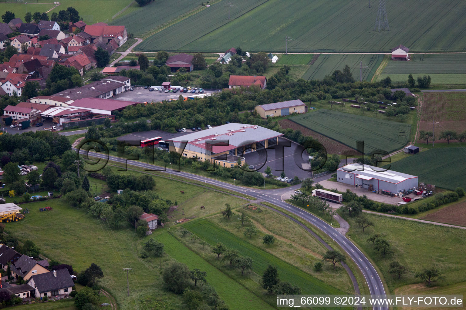 Bus company in the district Zeuzleben in Werneck in the state Bavaria, Germany