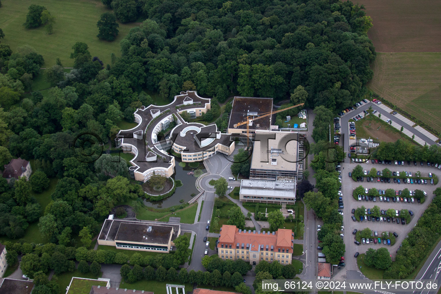 Werneck in the state Bavaria, Germany out of the air