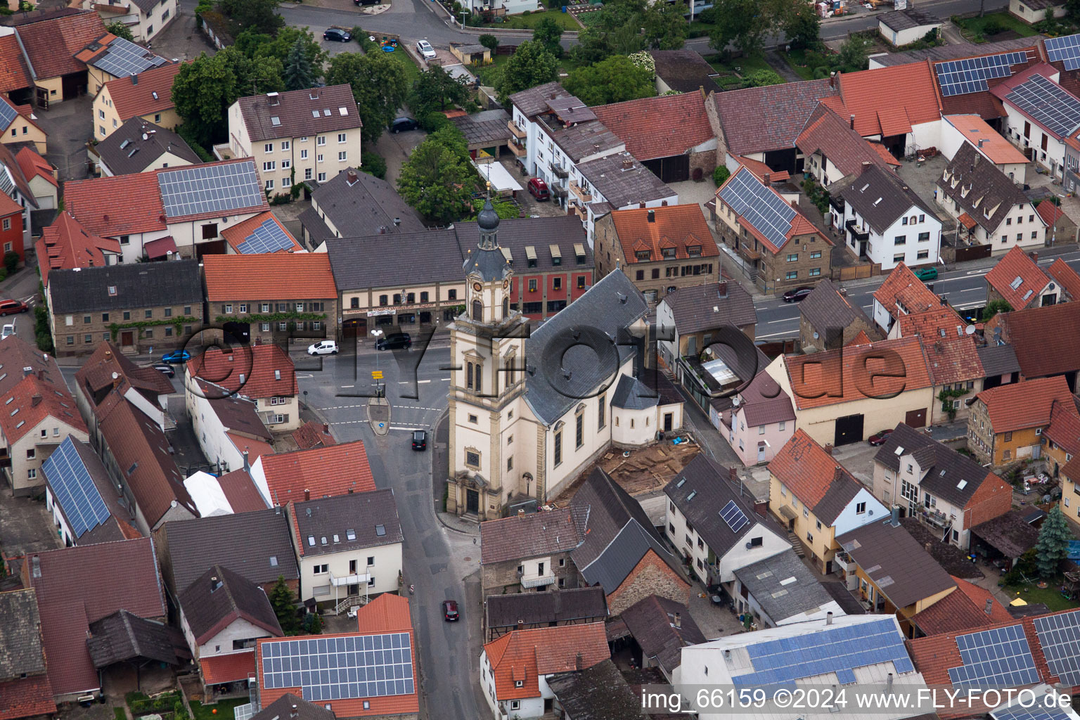 Church building in the village of in Bergrheinfeld in the state Bavaria