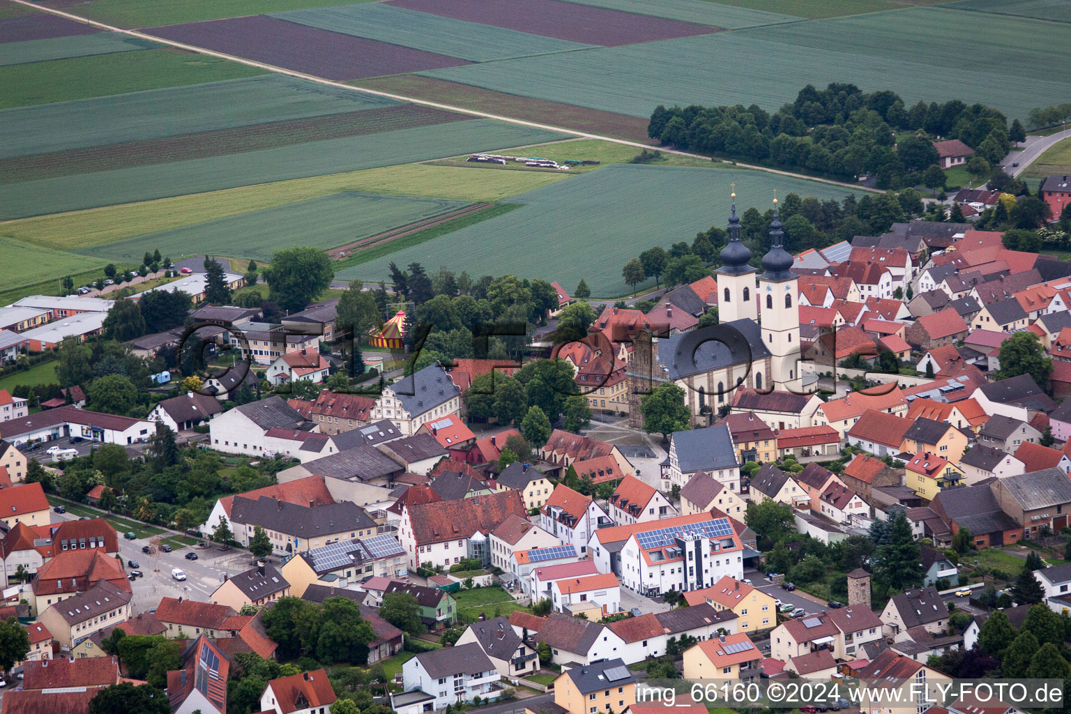 Church building in the village of in Grafenrheinfeld in the state Bavaria