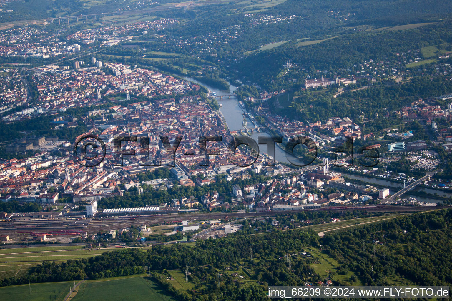 Old Town in Würzburg in the state Bavaria, Germany