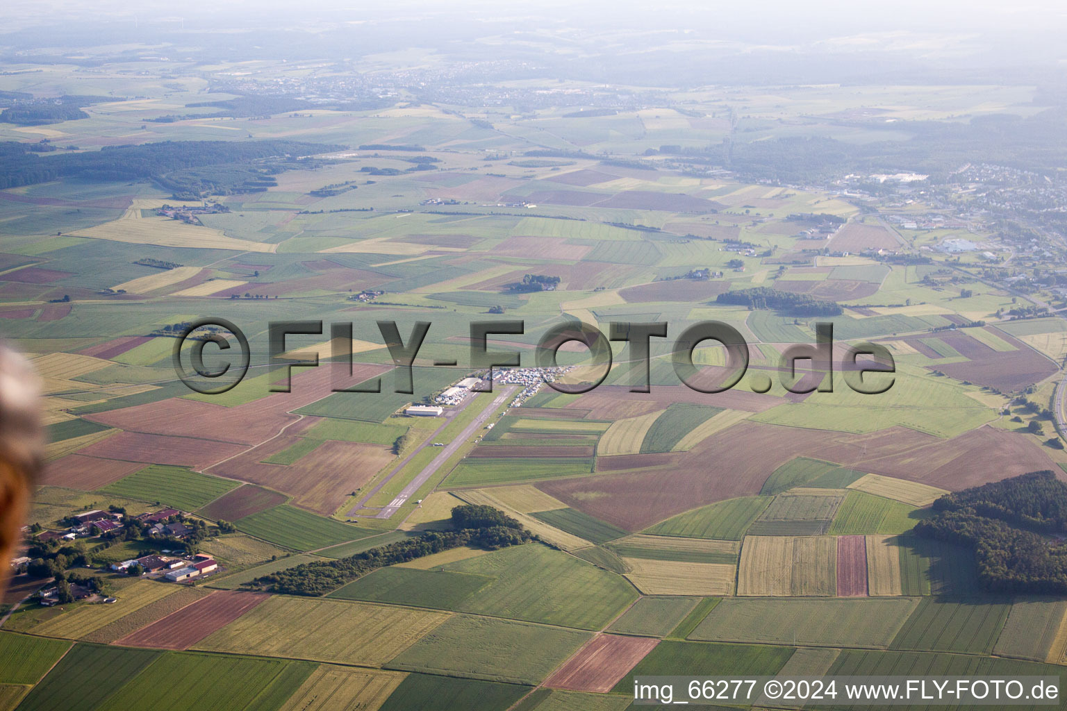 Airfield in Walldürn in the state Baden-Wuerttemberg, Germany