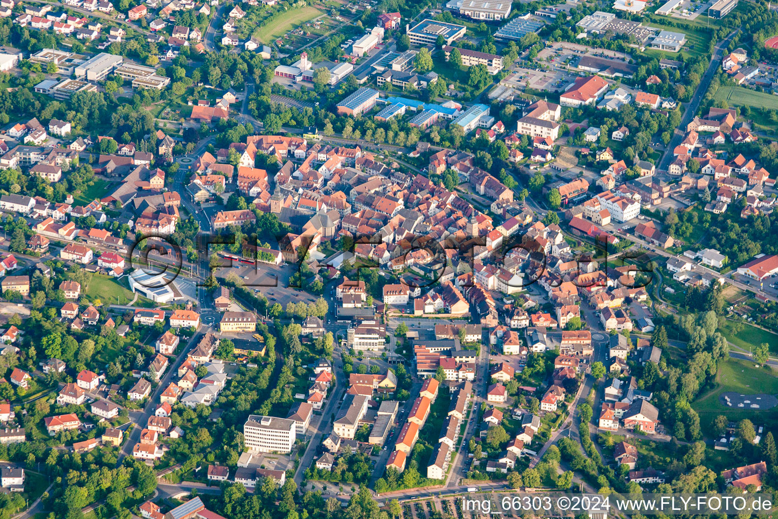 Settlement area in Buchen in the state Baden-Wurttemberg, Germany