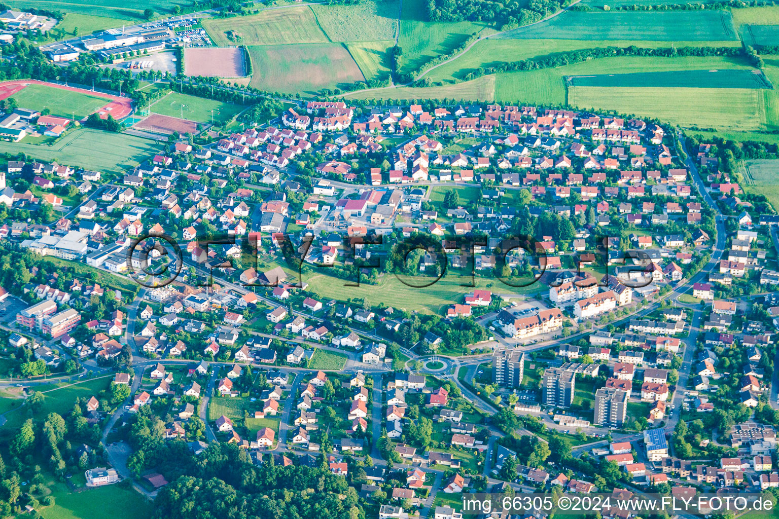 At the ring in Buchen in the state Baden-Wuerttemberg, Germany