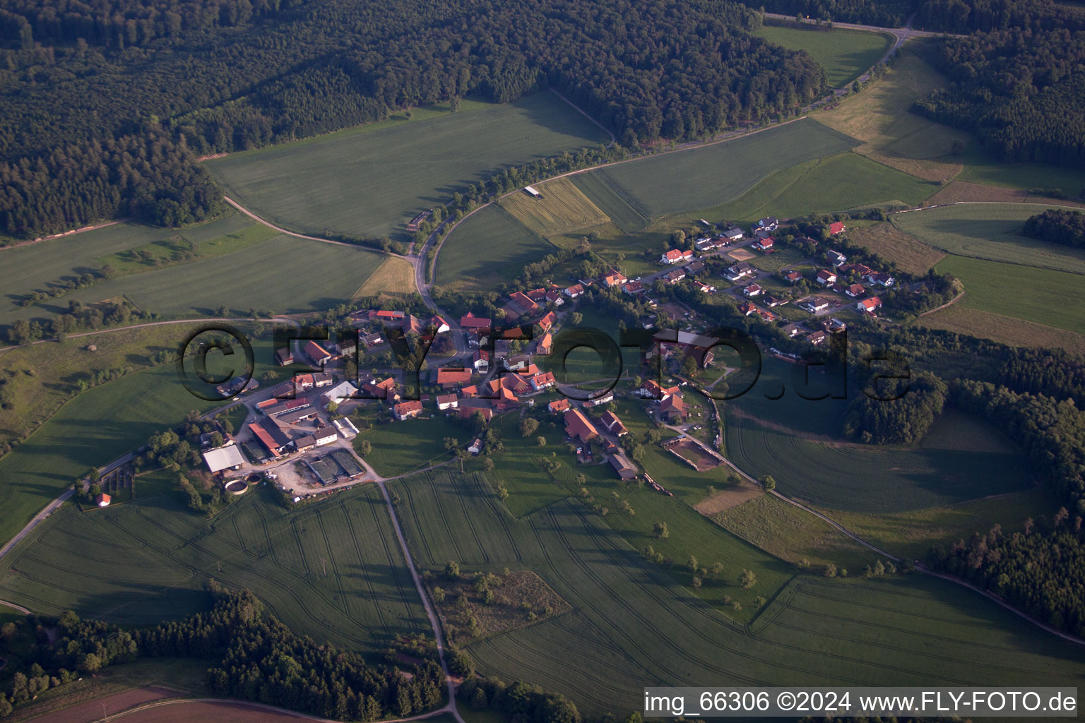 District Oberneudorf in Buchen in the state Baden-Wuerttemberg, Germany