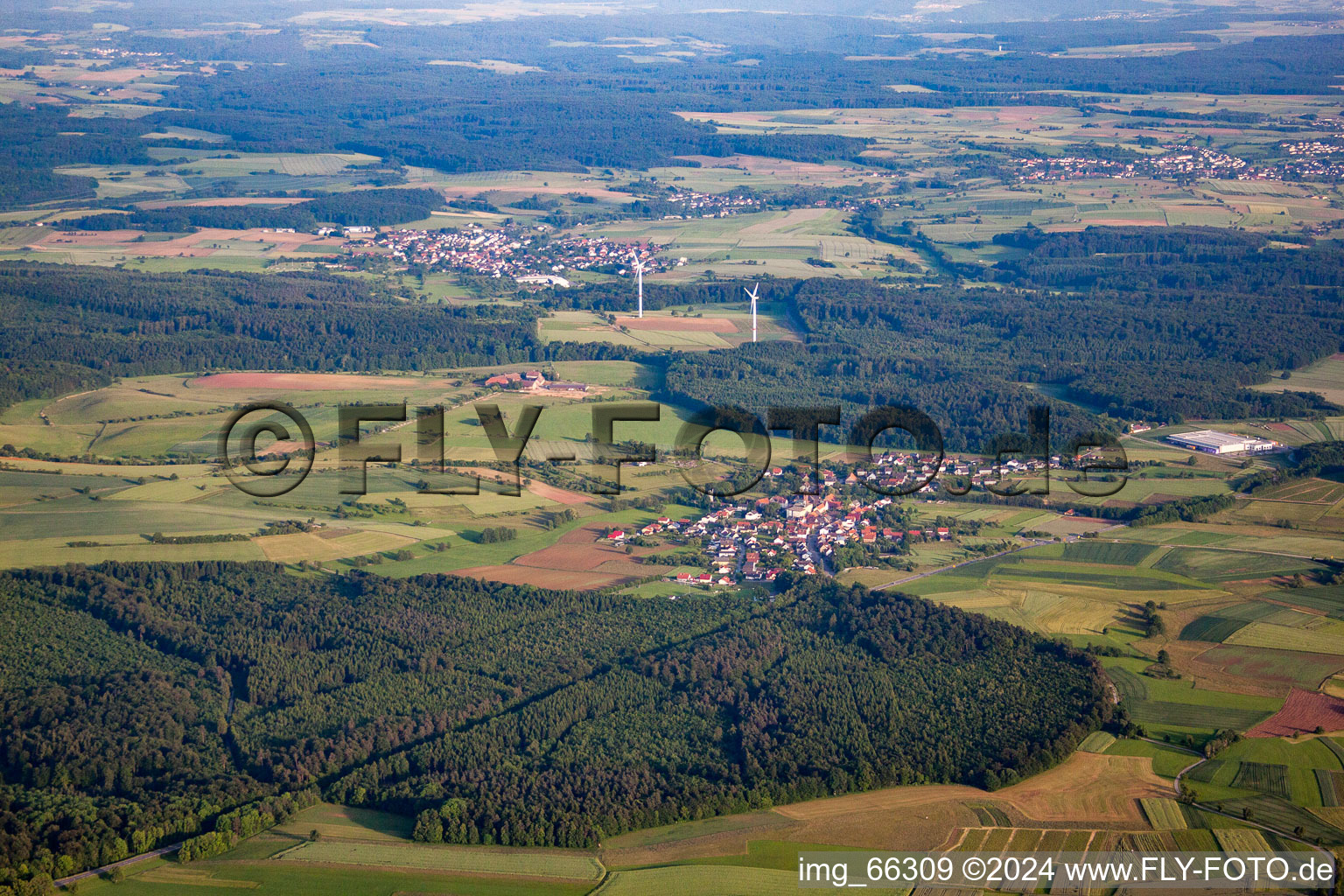 District Waldhausen in Buchen in the state Baden-Wuerttemberg, Germany