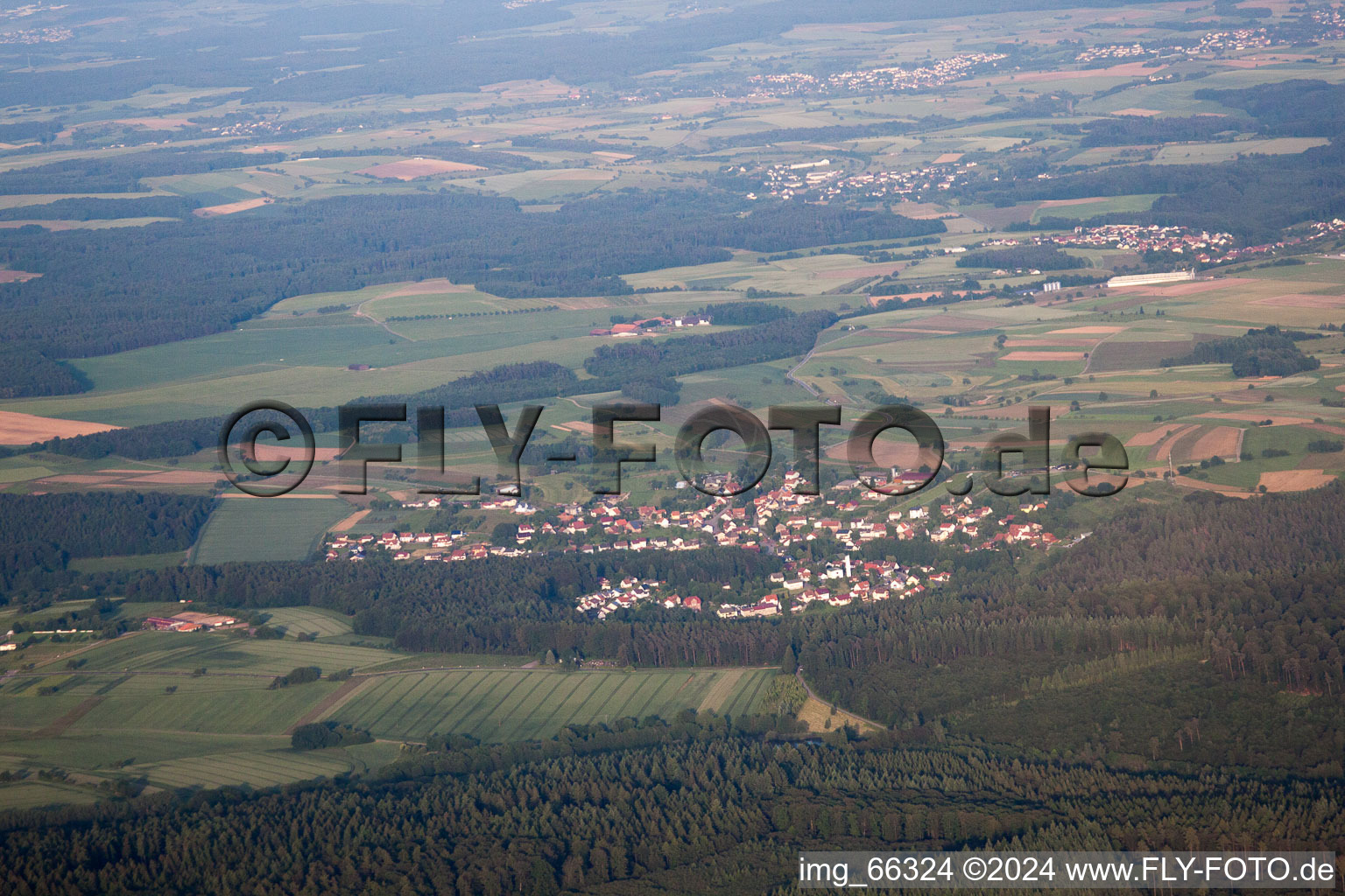 Oblique view of Trienz in the state Baden-Wuerttemberg, Germany