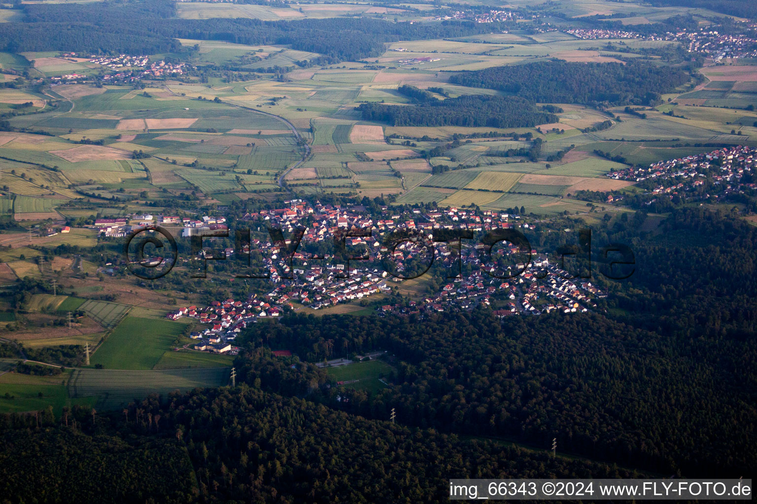 From the north in Neunkirchen in the state Baden-Wuerttemberg, Germany