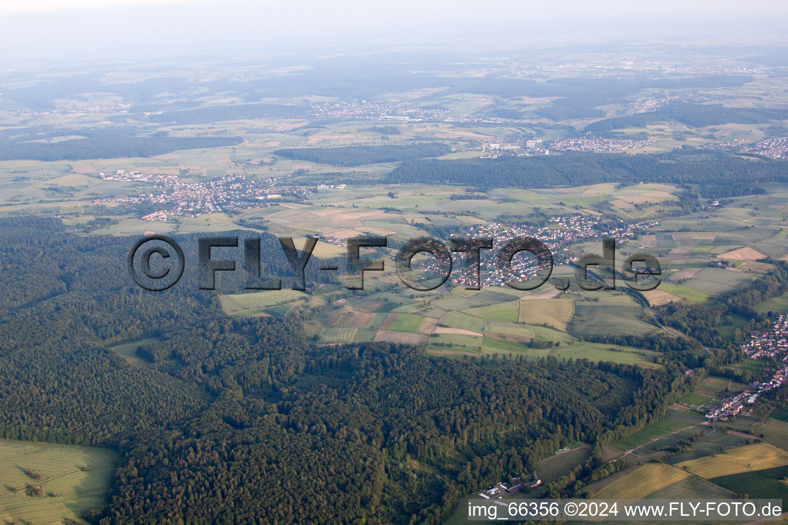 Epfenbach in the state Baden-Wuerttemberg, Germany from above