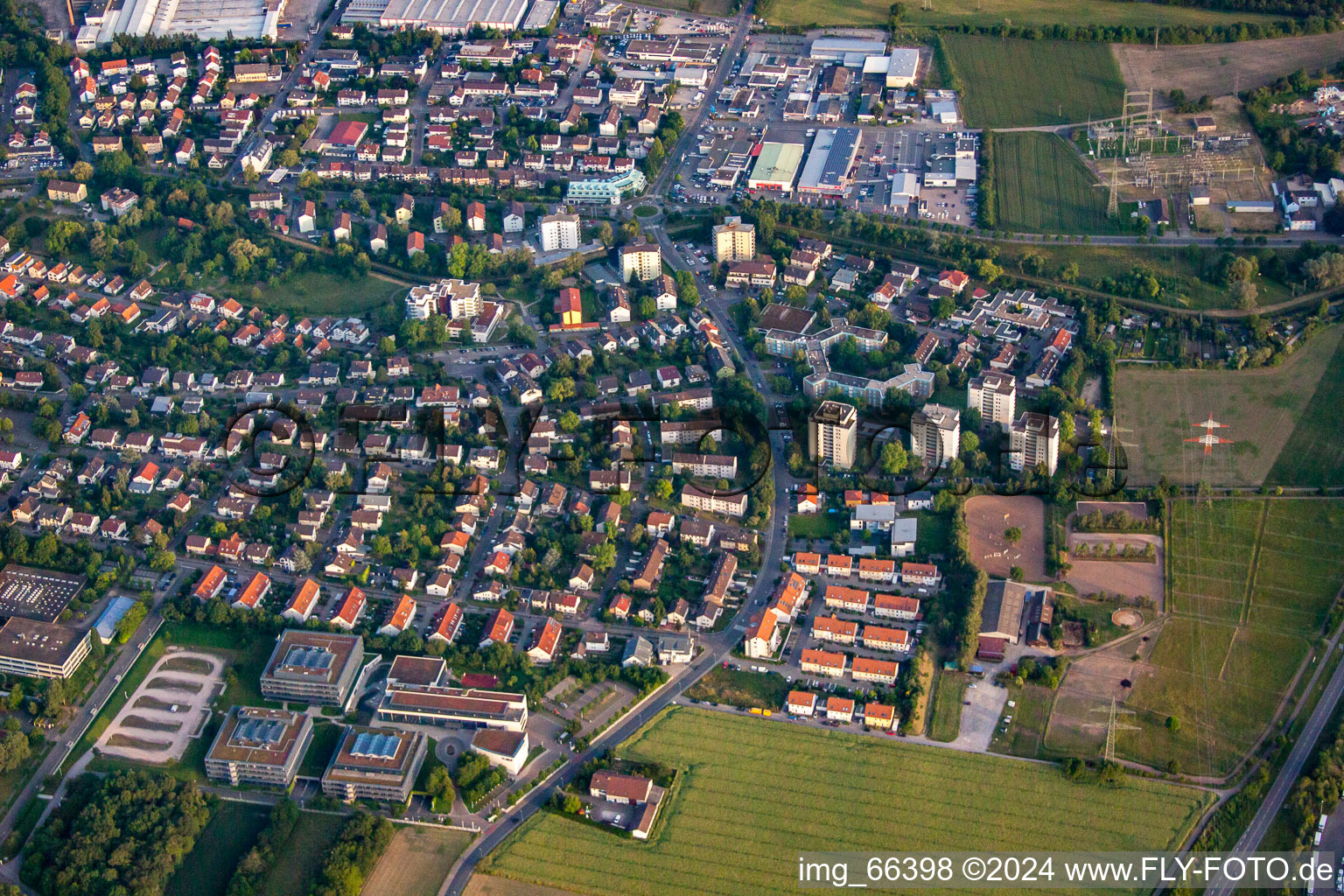 Kurpfalzstr in Wiesloch in the state Baden-Wuerttemberg, Germany