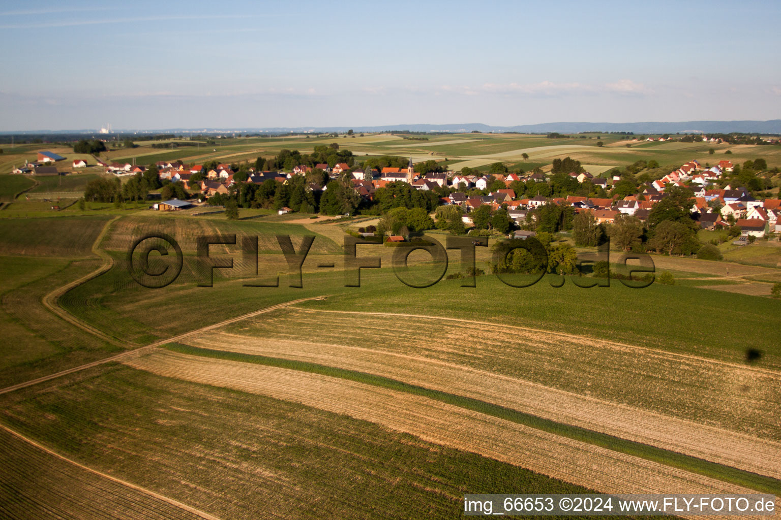 Siegen in the state Bas-Rhin, France out of the air