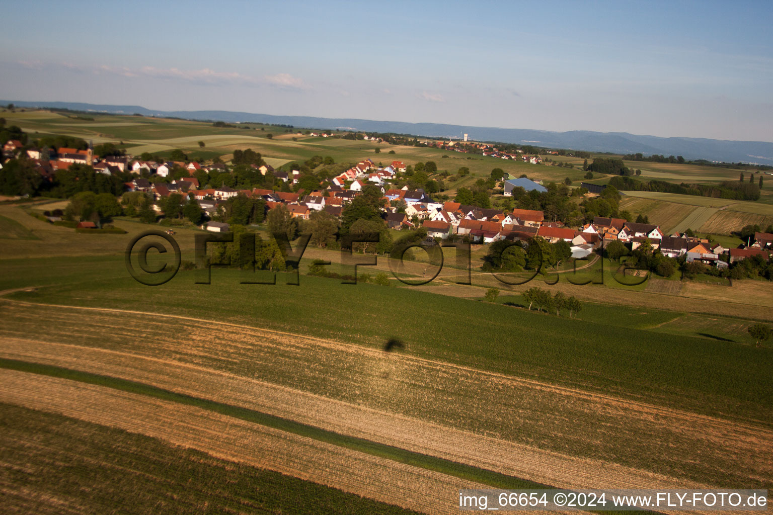 Siegen in the state Bas-Rhin, France seen from above