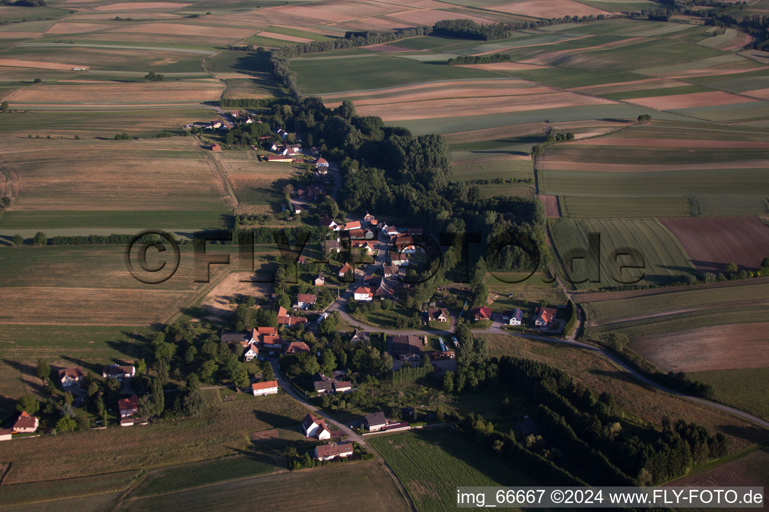 Bird's eye view of Siegen in the state Bas-Rhin, France