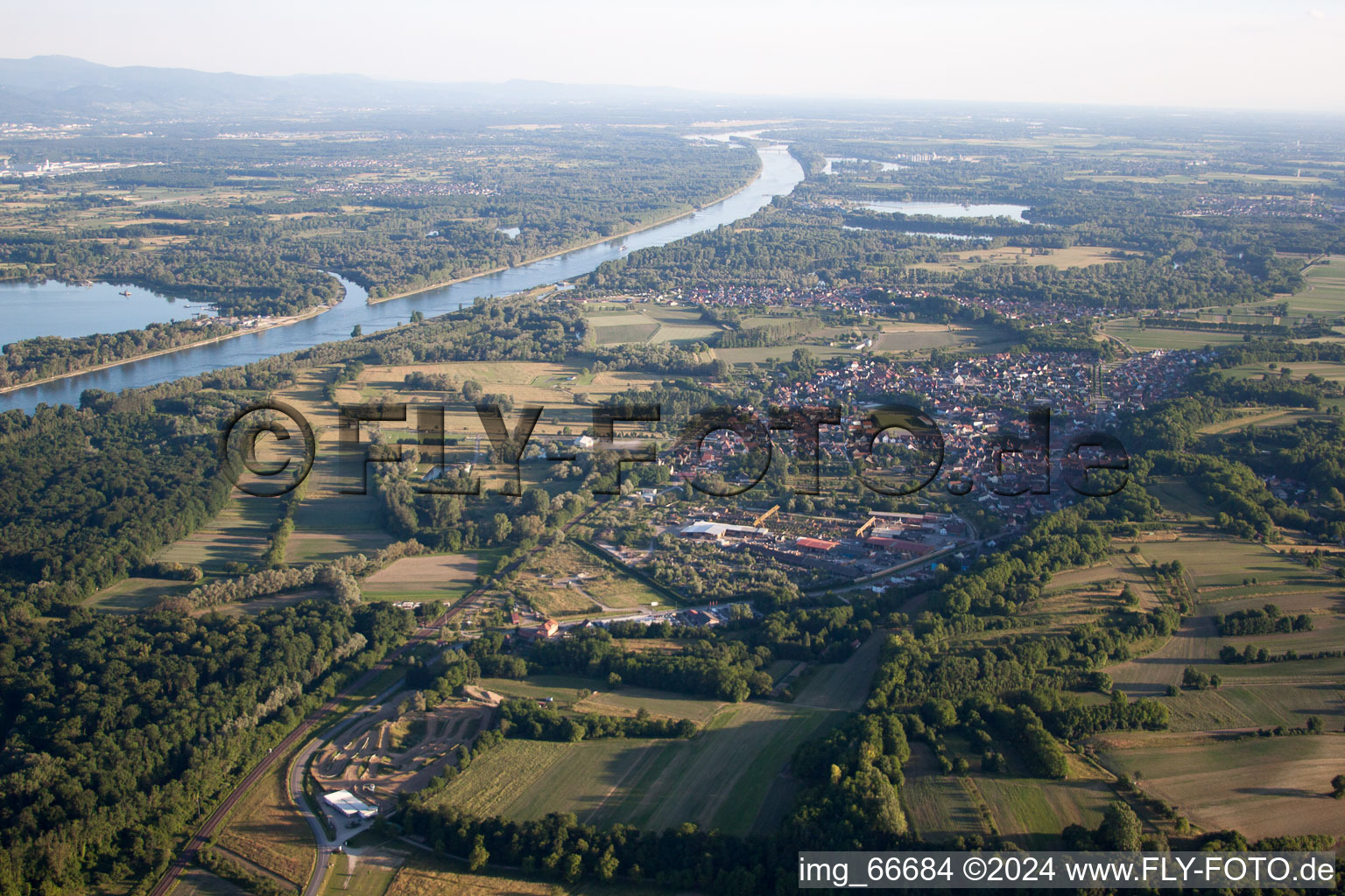 Mothern in the state Bas-Rhin, France seen from above