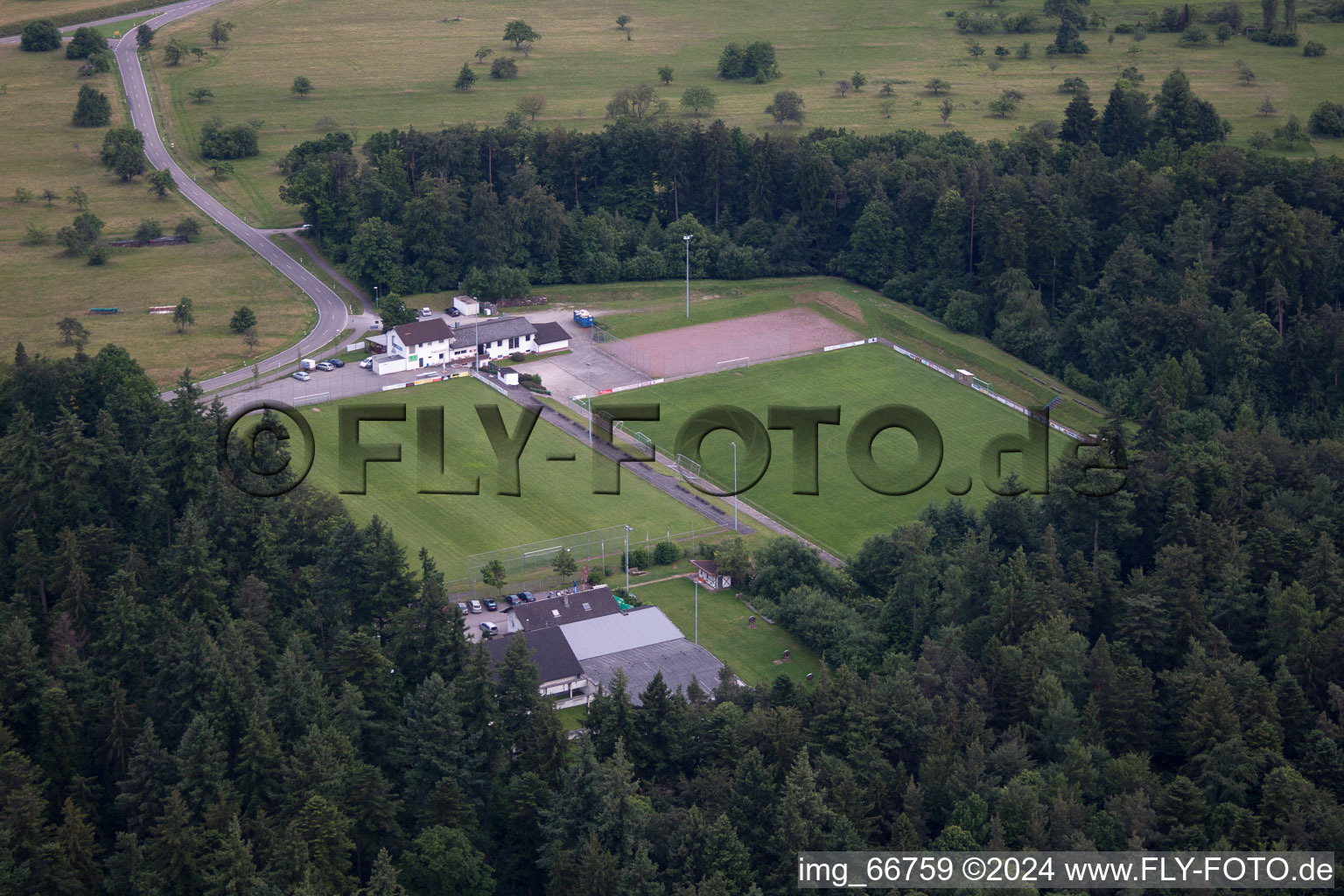 Shooting range in the district Ittersbach in Karlsbad in the state Baden-Wuerttemberg, Germany