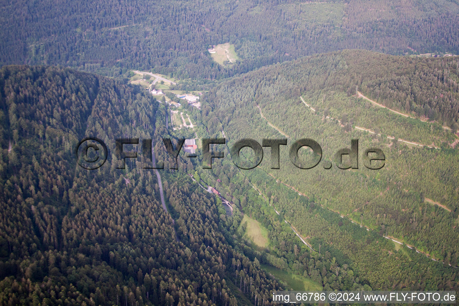 Dennach in the state Baden-Wuerttemberg, Germany from above