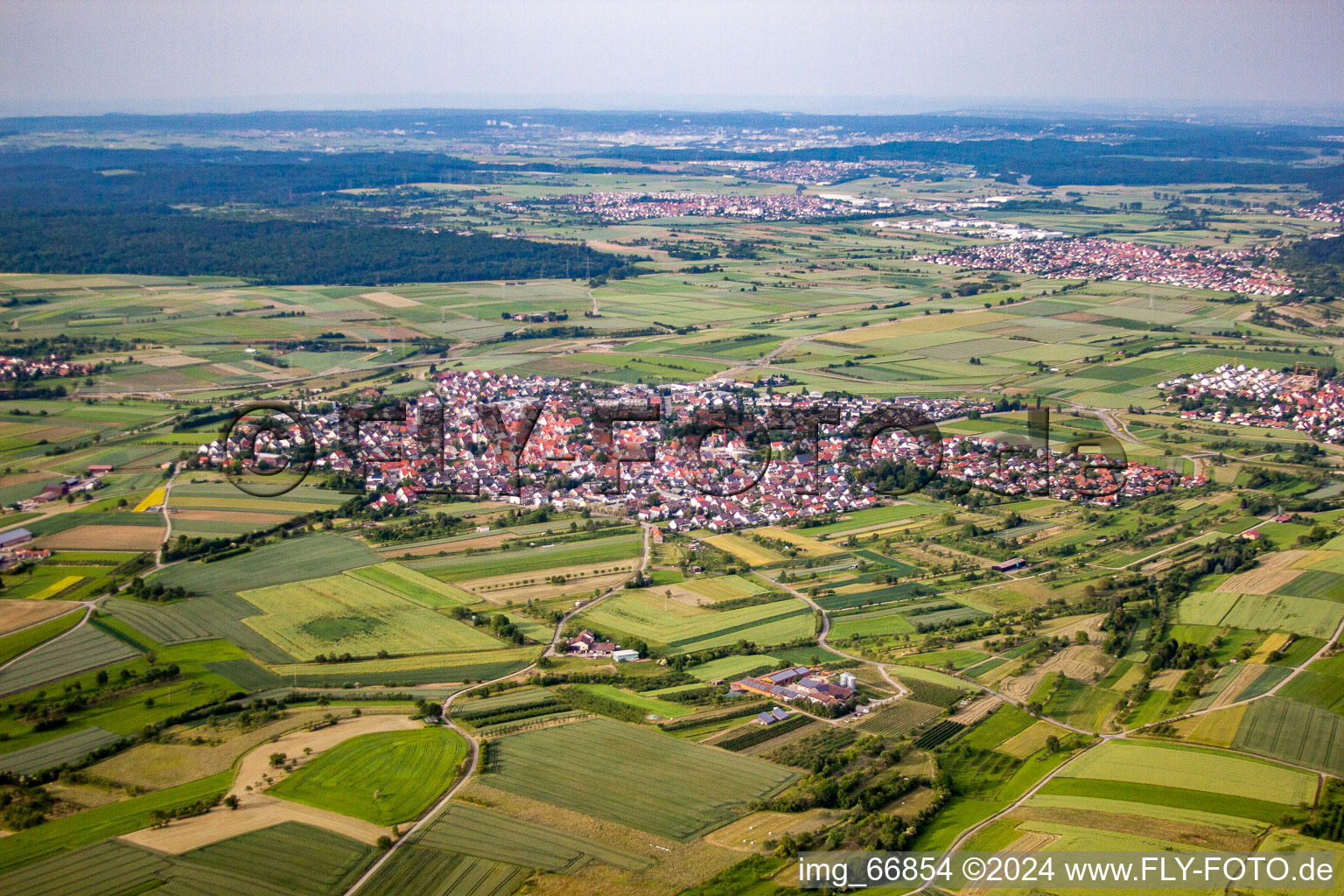 District Kuppingen in Herrenberg in the state Baden-Wuerttemberg, Germany