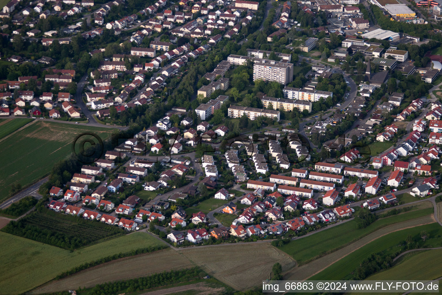 Berlinder Strasse in Herrenberg in the state Baden-Wuerttemberg, Germany