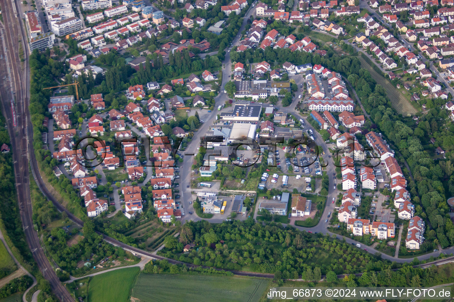 Adlerstr in Herrenberg in the state Baden-Wuerttemberg, Germany