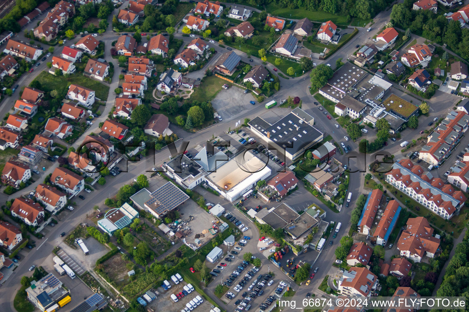 Car dealership Weber in Herrenberg in the state Baden-Wuerttemberg, Germany