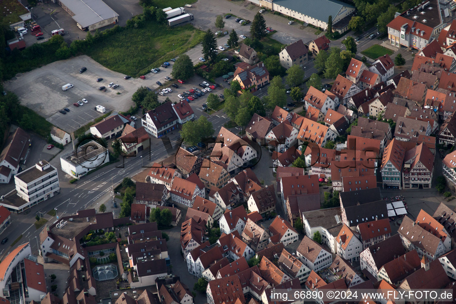 Frog Alley in Herrenberg in the state Baden-Wuerttemberg, Germany