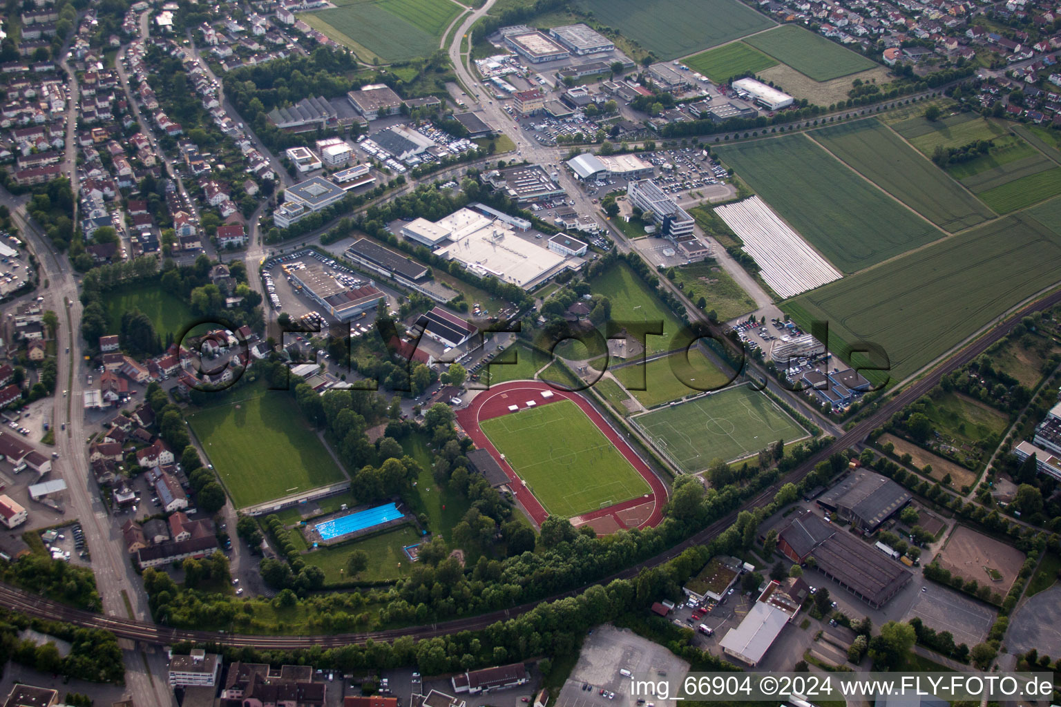 Volksbank Stadium in Herrenberg in the state Baden-Wuerttemberg, Germany