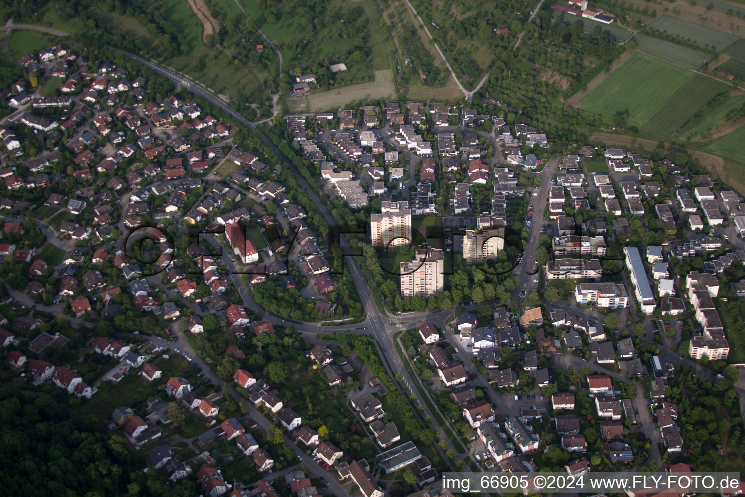 Brahmstr in Herrenberg in the state Baden-Wuerttemberg, Germany