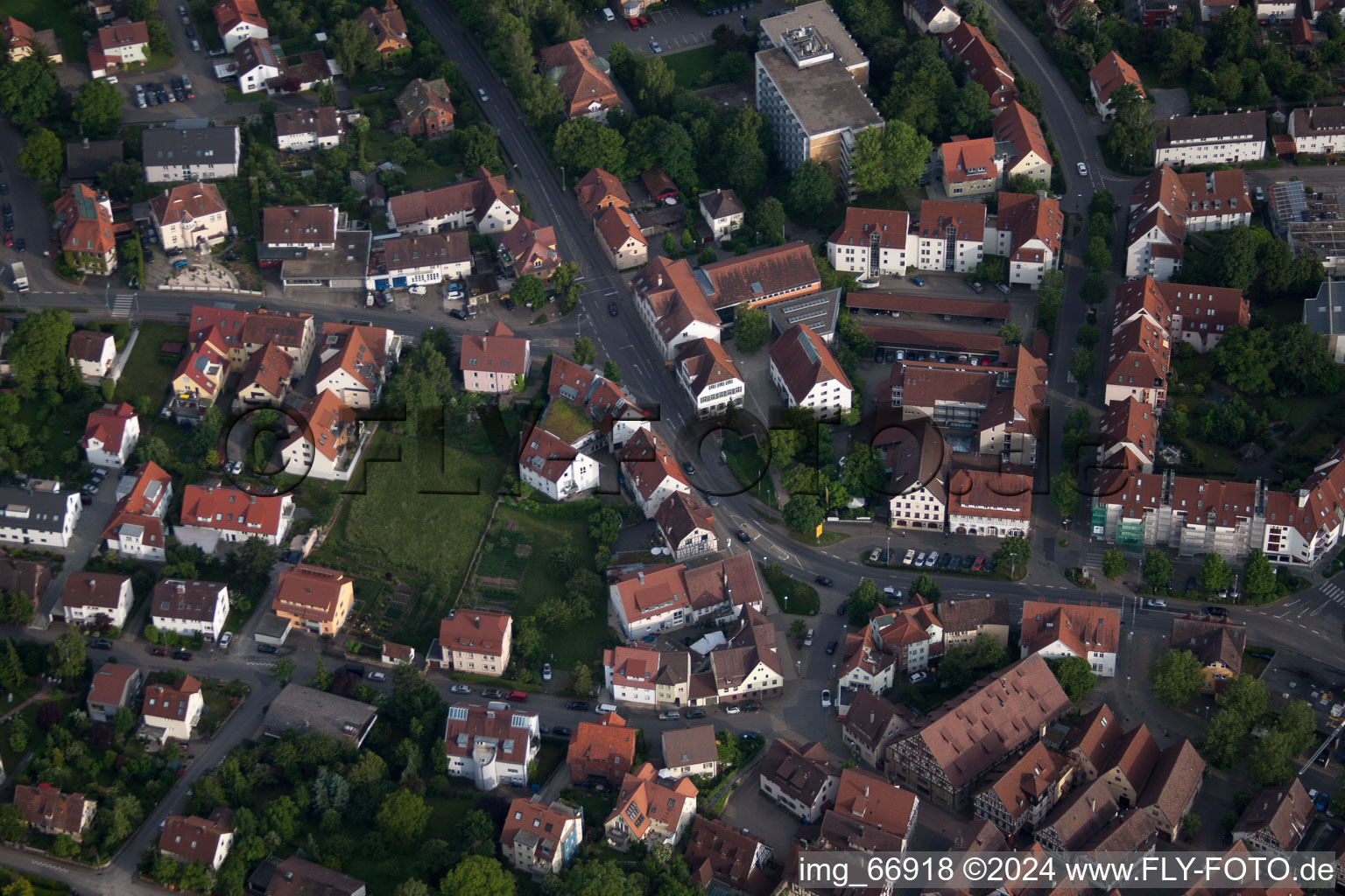 Wilhelm x Tübingen Street in Herrenberg in the state Baden-Wuerttemberg, Germany