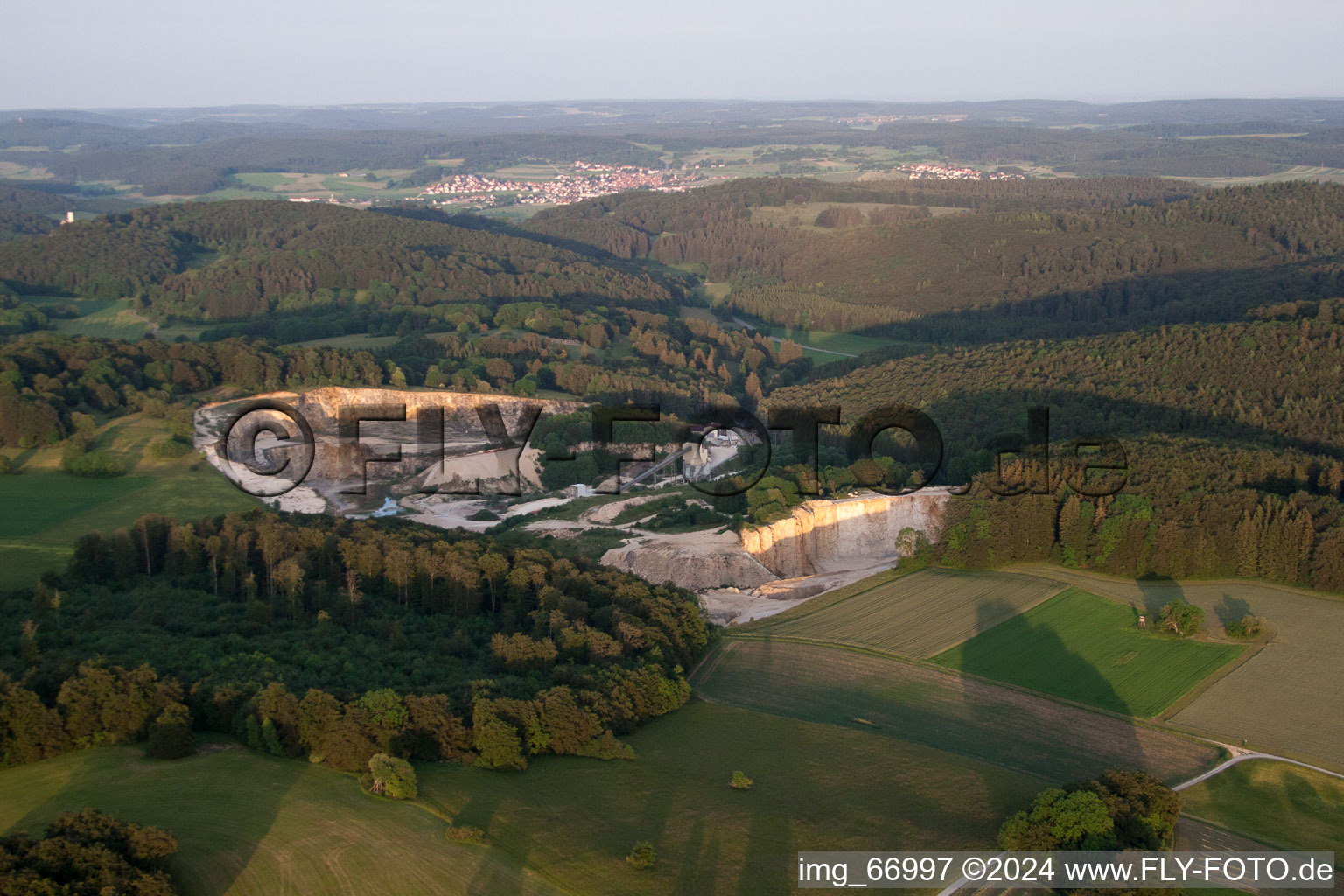 Quarry Sonnenbühl-Genkingen in the district Genkingen in Sonnenbühl in the state Baden-Wuerttemberg, Germany